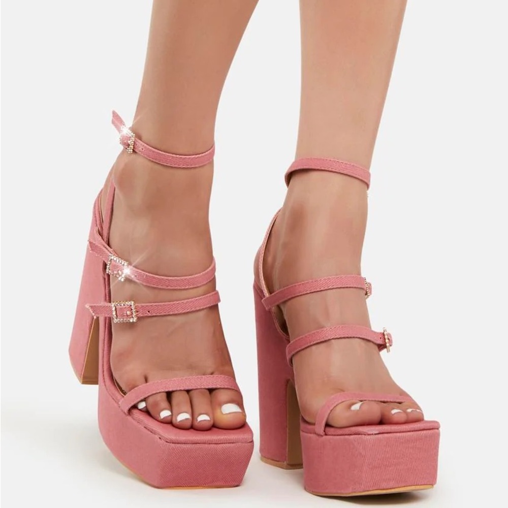 Lemon Drop by Privileged - Pink Raine Platform Heels - Women’s 10